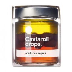 Oliva Negra Esférica Drops (20 olivas) 40gr. Caviaroli. 6 Unidades
