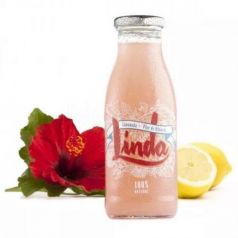 Linda Limonada (limonada + flor de hibiscus) 250ml. Linda. 24 Unidades