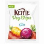 Chips Vegetales fritos con Sal Marina 100gr. Kettle Chips. 10 Unidades
