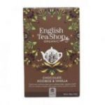 Té Rooibos con Chocolate y Vainilla BIO 40gr. English Tea Shop. 6 Unidades