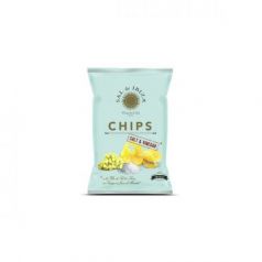 Patatas Chips con Vinagre de Jerez Moscatel y flor de Sal de Ibiza 125gr. Sal de Ibiza. 12 Unidades