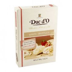 Trufas de chocolate blanco con fresa 100gr. Duc d\'O. 8 Unidades