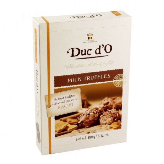Trufas de chocolate con leche y galleta 100gr. Duc d\'O. 8 Unidades