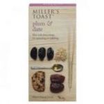 Tostaditas de Ciruelas y Dátiles 100gr. Miller's Toast. 6 Unidades