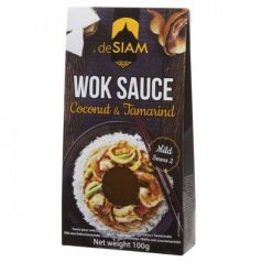Salsa Wok Coco y Tamarindo 100gr. deSIAM. 6 Unidades