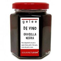 Gelée de vino con grosella negra 160ml. Gourmet Leon. 12 Unidades