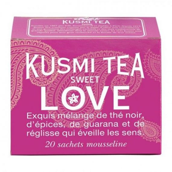 Sweet Love 20 Muslins. Kusmi Tea. 12 Unidades