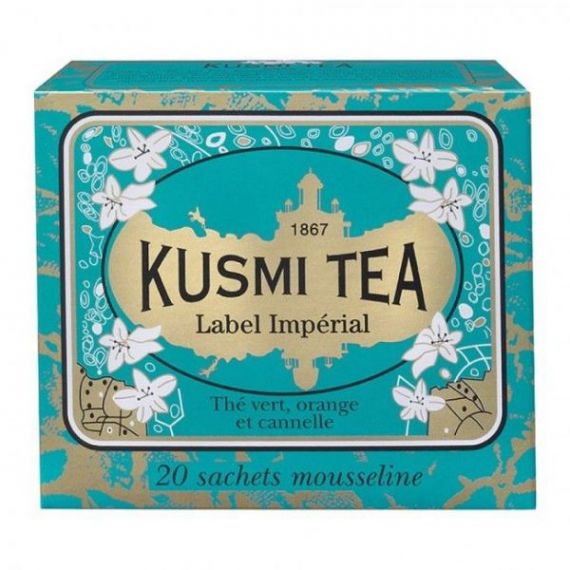 Imperial Label 20 Muslins. Kusmi Tea. 12 Unidades