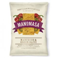 Tortilla Mexicana de Manchego y Aceitunas 160gr. Manomasa. 12 Unidades