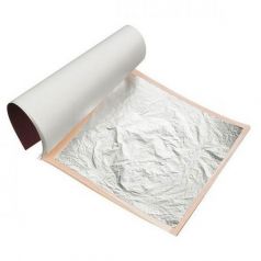 Láminas de Plata, 25 hojas de 95x95mm. Noris. 6 Unidades