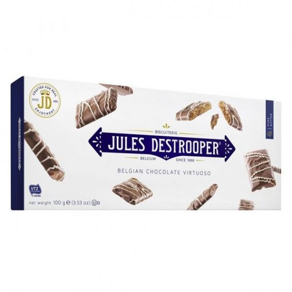 Biscuits de Canela Recubiertos de Chocolate con Leche 100gr. Jules Destrooper. 12 Unidades