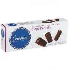 Crepes de chocolate negro 90gr. Gavottes. 18 Unidades