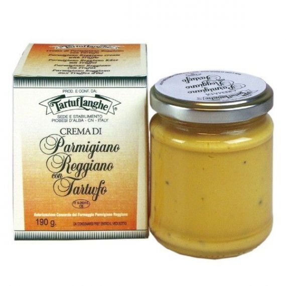 Crema de Parmesano Reggiano D.O.P. con Trufa 190gr. Tartuflanghe. 12 Unidades