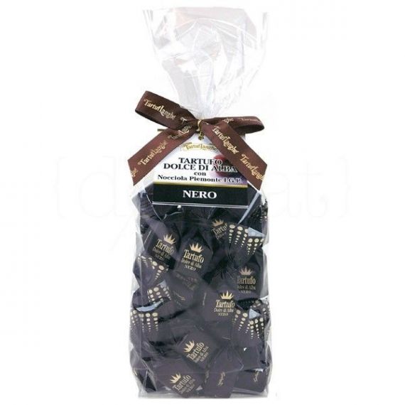 Pralinés Dulces de Chocolate Negro 200gr. Tartuflanghe. 12 Unidades