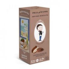 Galletas de Cacao y Escamas de Sal 130gr. Paul & Pippa. 6 Unidades